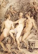 GOES, Hugo van der Venus between Ceres and Bacchus dsg oil painting on canvas
